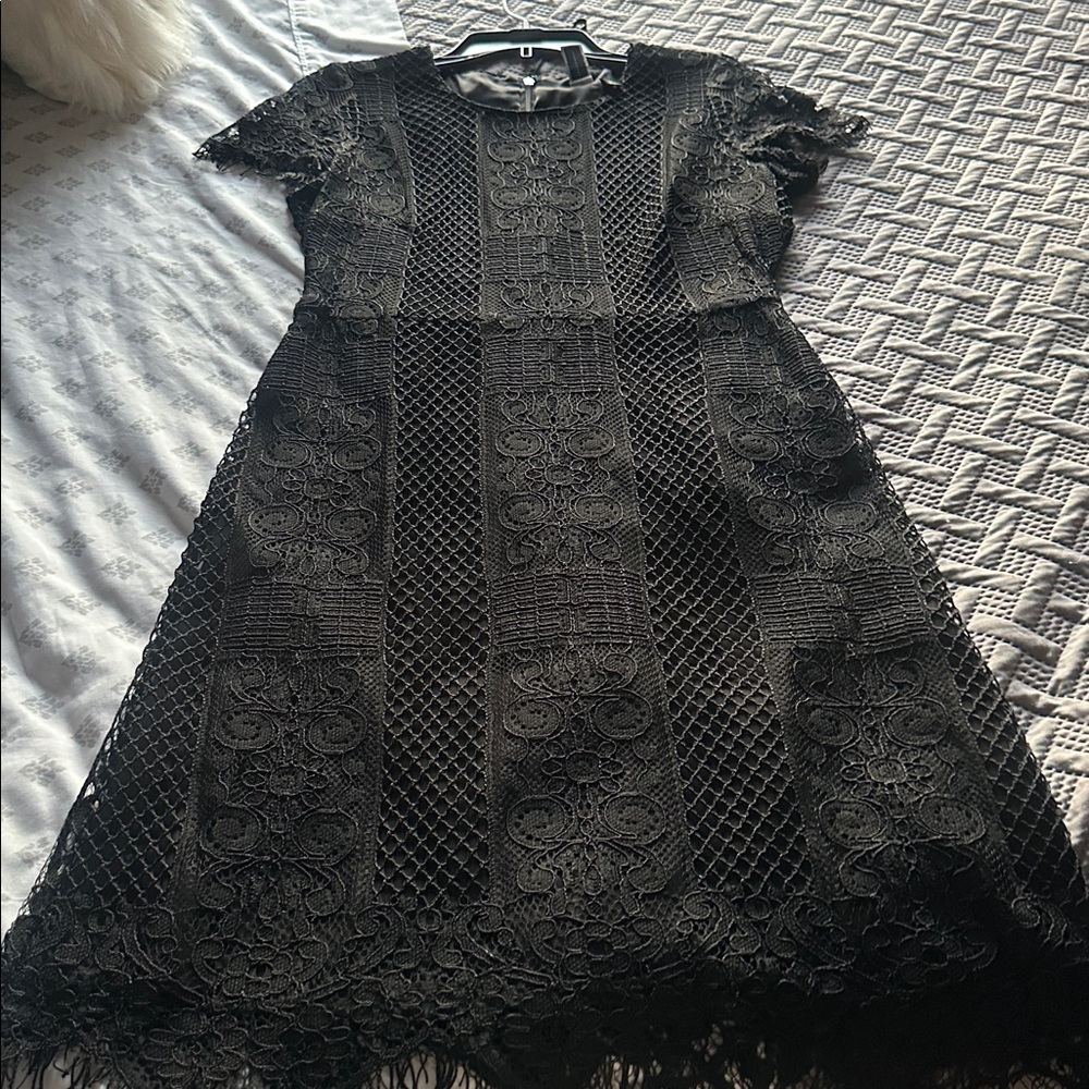 Nicole Miller for Mary Kay Elegant Black Lace dress size 6 petite